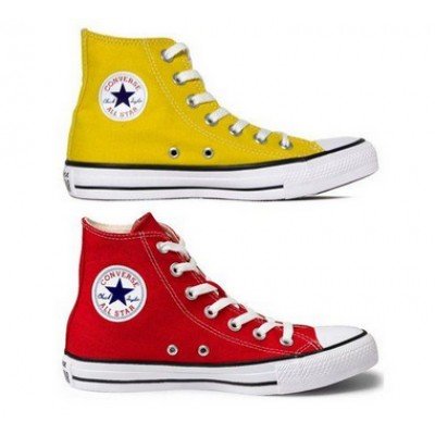 Kit 1 Bota All Star  Amarelo + 1 Bota All Star Vermelho