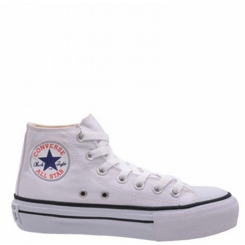 all star branco com listra preta