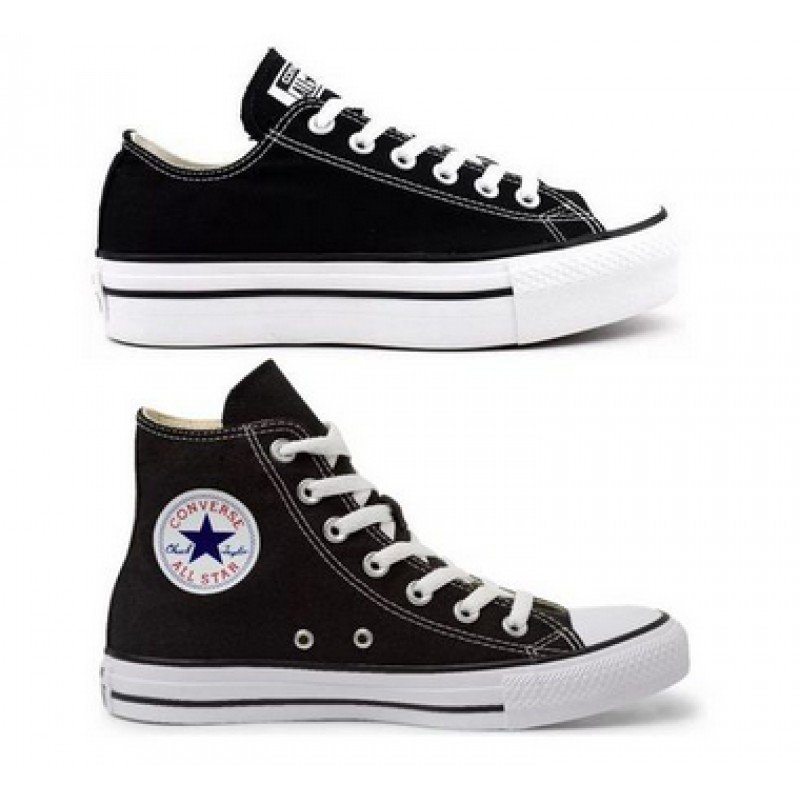 Tênis All Star Preto Plataforma