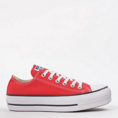 Tênis Plataforma All Star  Ox Vermelho